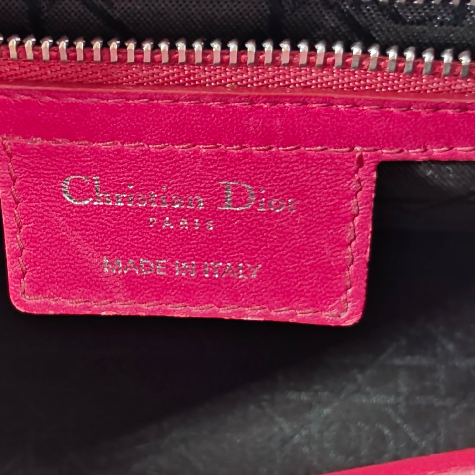 Lady Dior Bag Cannage Quilt Lambskin Medium