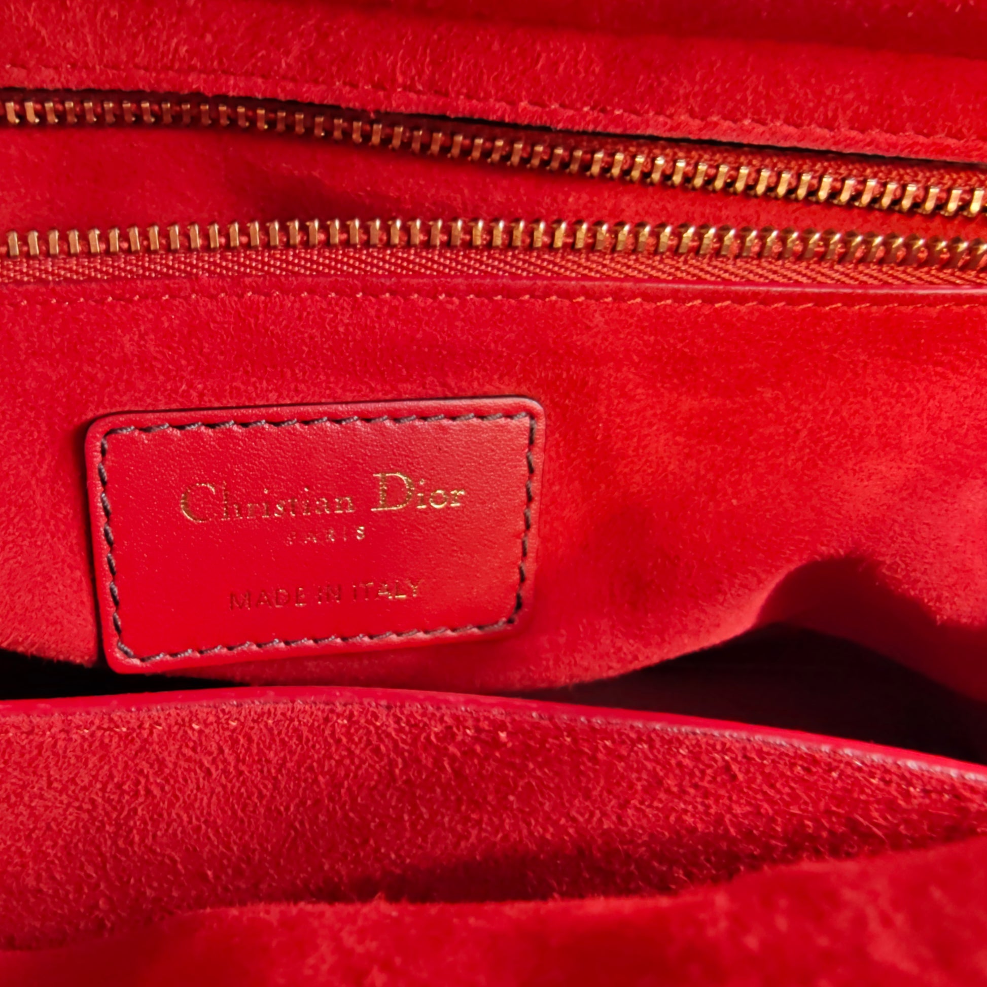 Supple Lady Dior Bag Cannage Studded Lambskin Medium