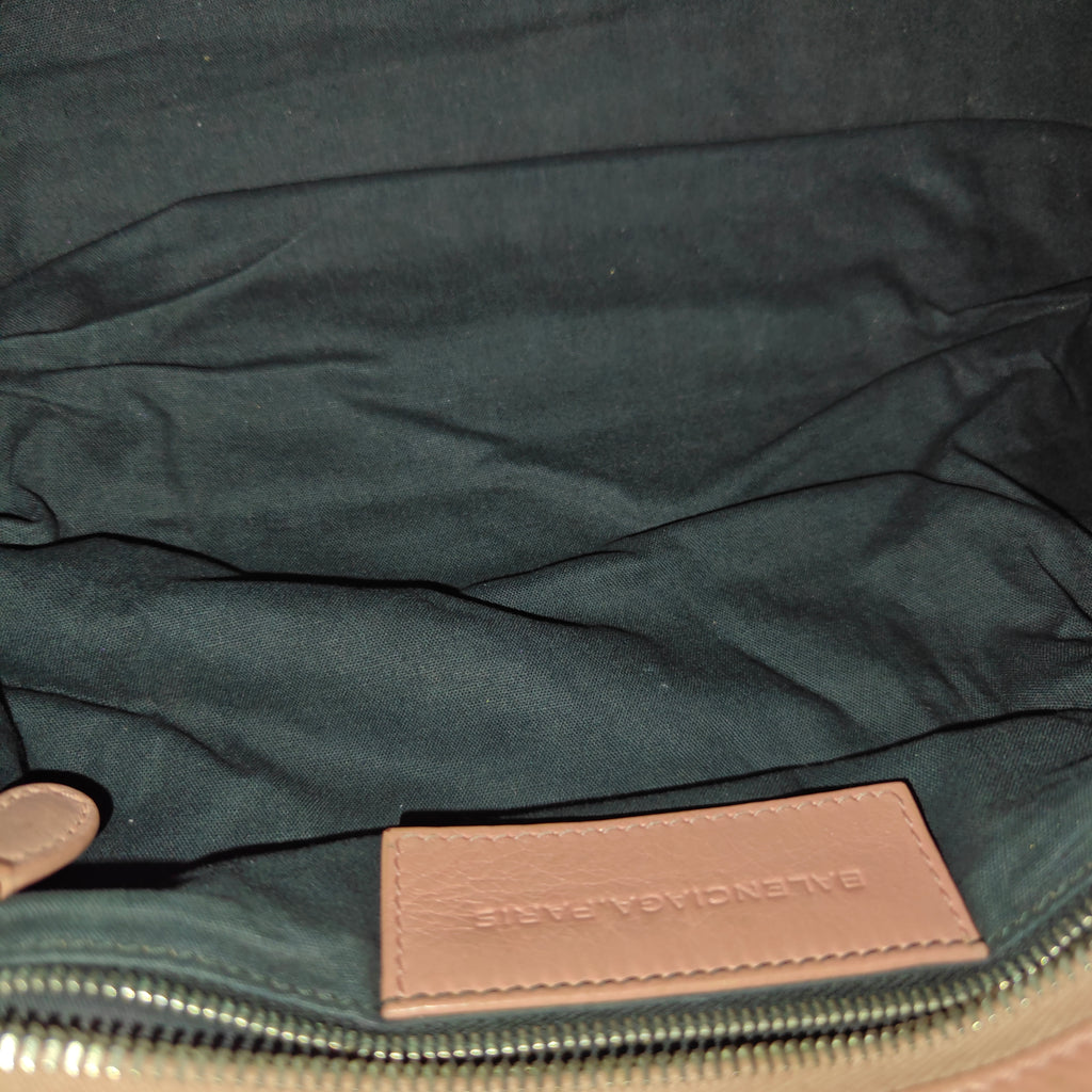 Pink Leather RH Part Time Tote twins