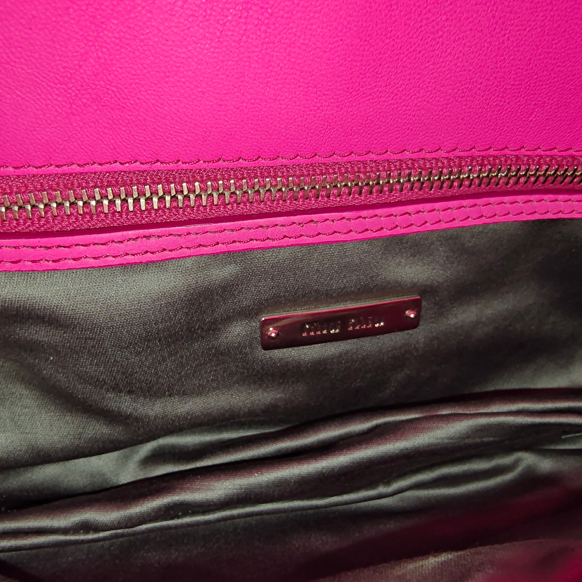 Matelassé Satin Crystal Chain Shoulder Bag twins