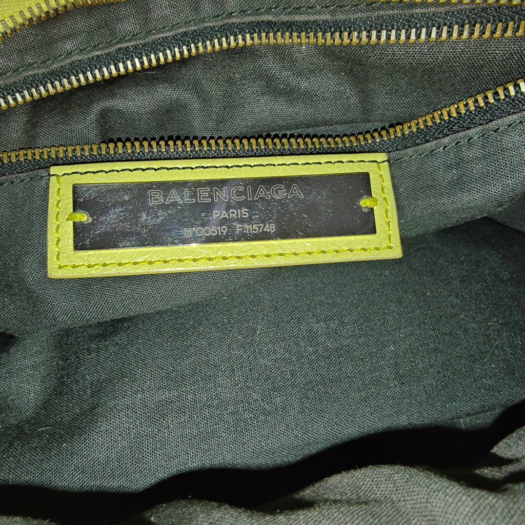 Yellow Leather RH Classic City Bag twins