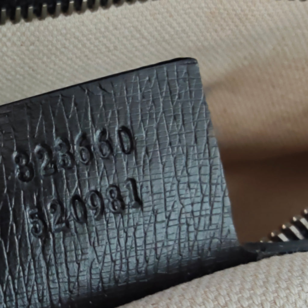 Black/White Leather Bamboo Top Handle Shopper Tote twins