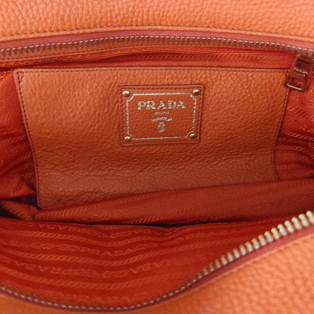Vitello Daino Leather Bowler Bag twins