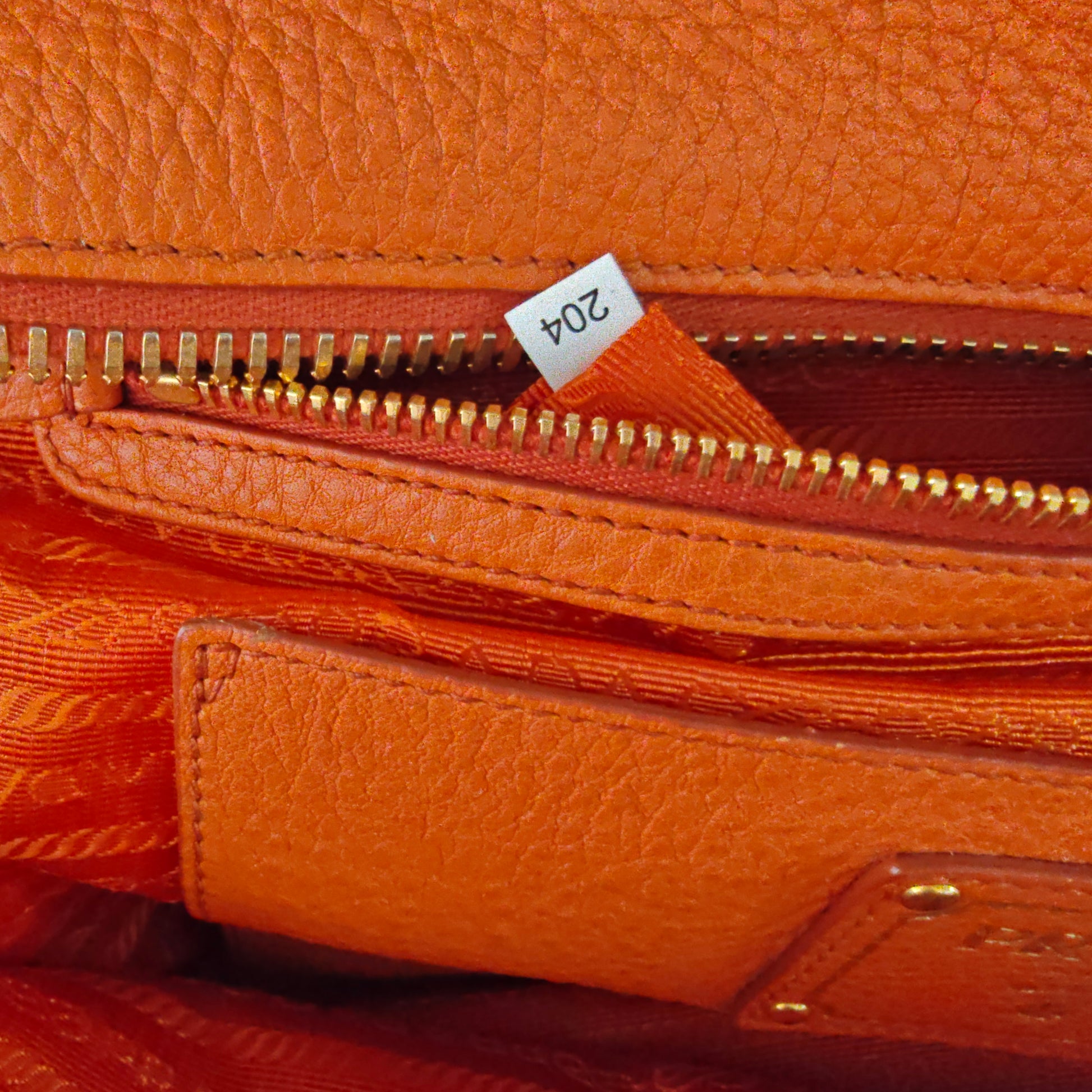Vitello Daino Leather Bowler Bag twins