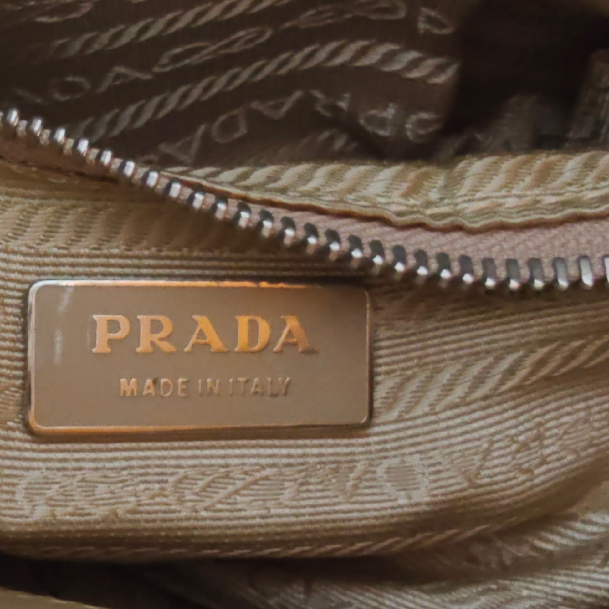 Beige/Caramel Brown Canvas And Leather Shoulder Bag twins