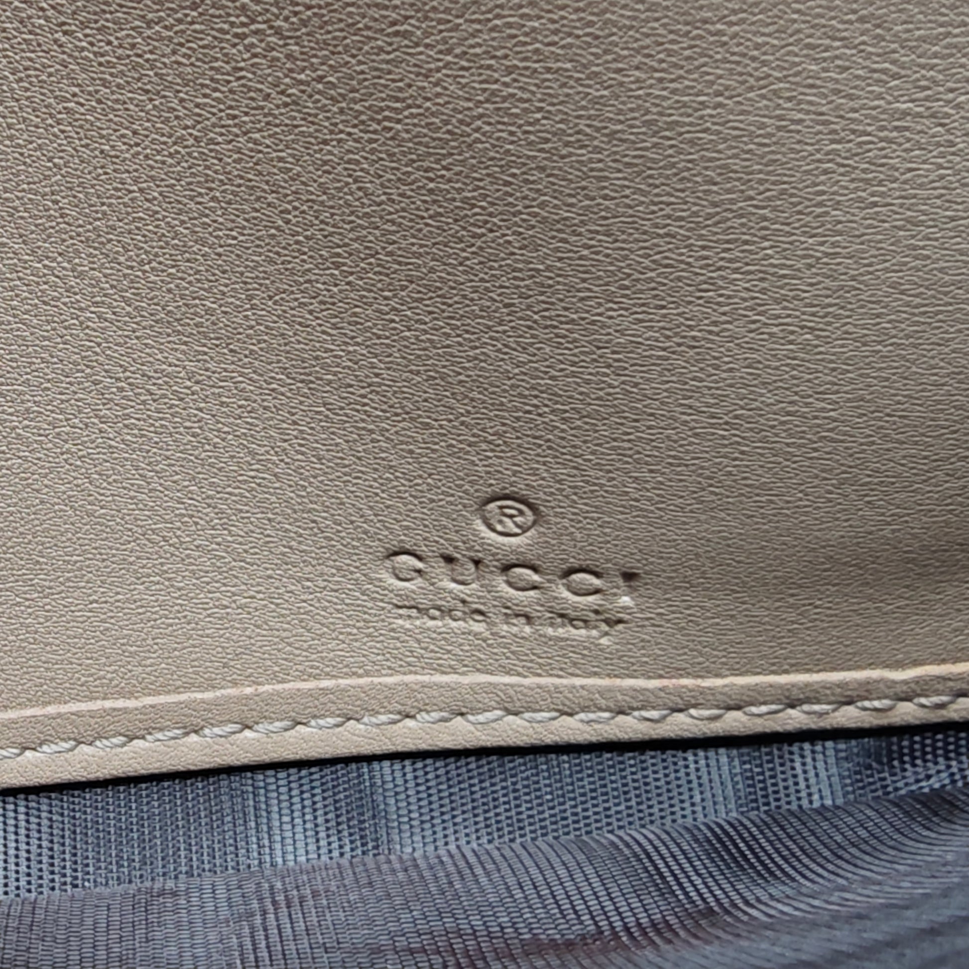 Microguccissima Pattern Leather Continental Wallet Gisel