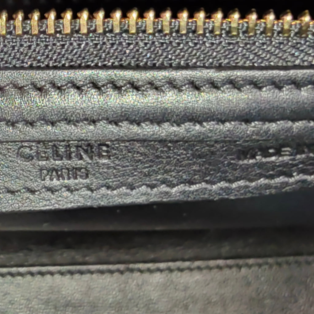 Luggage Bag Grainy Leather Micro
