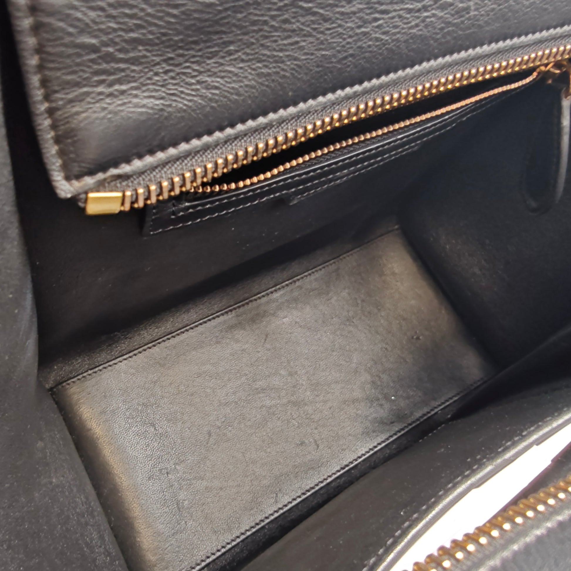 Luggage Bag Grainy Leather Micro