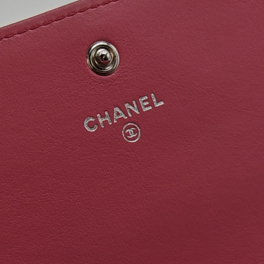 Portemonnaie Pink Leder Matelassé