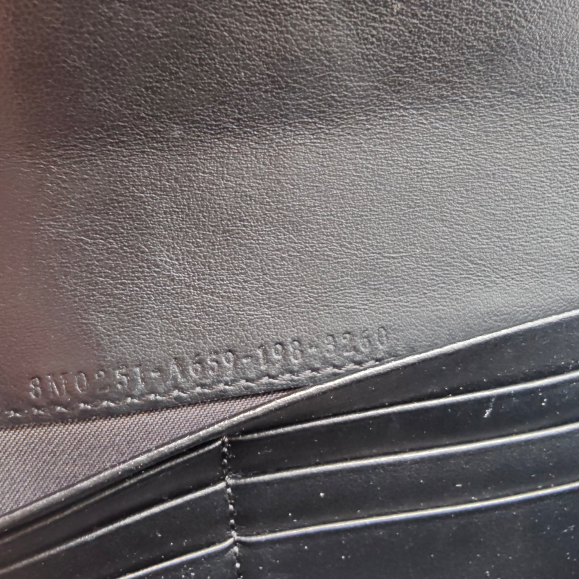 Vitello Cruise F is Fendi Bi-Color FF 1974 Embossed Continental Envelope Wallet Maya Black