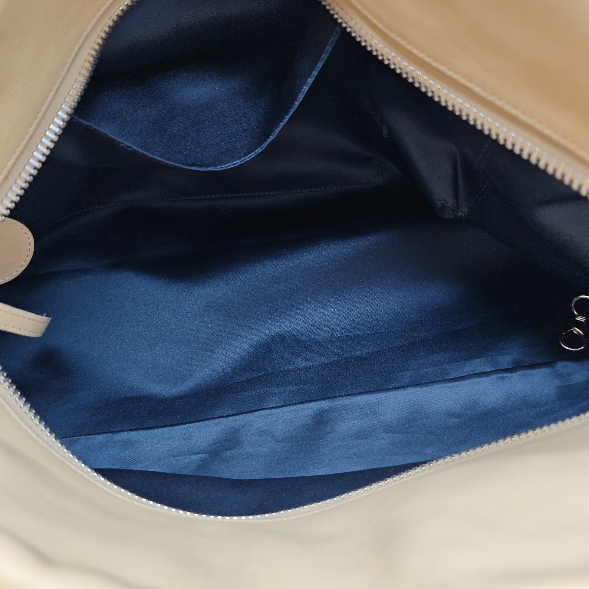 Soft Lambskin CC Logo Chain Handle Large Hobo Shoulder Bag