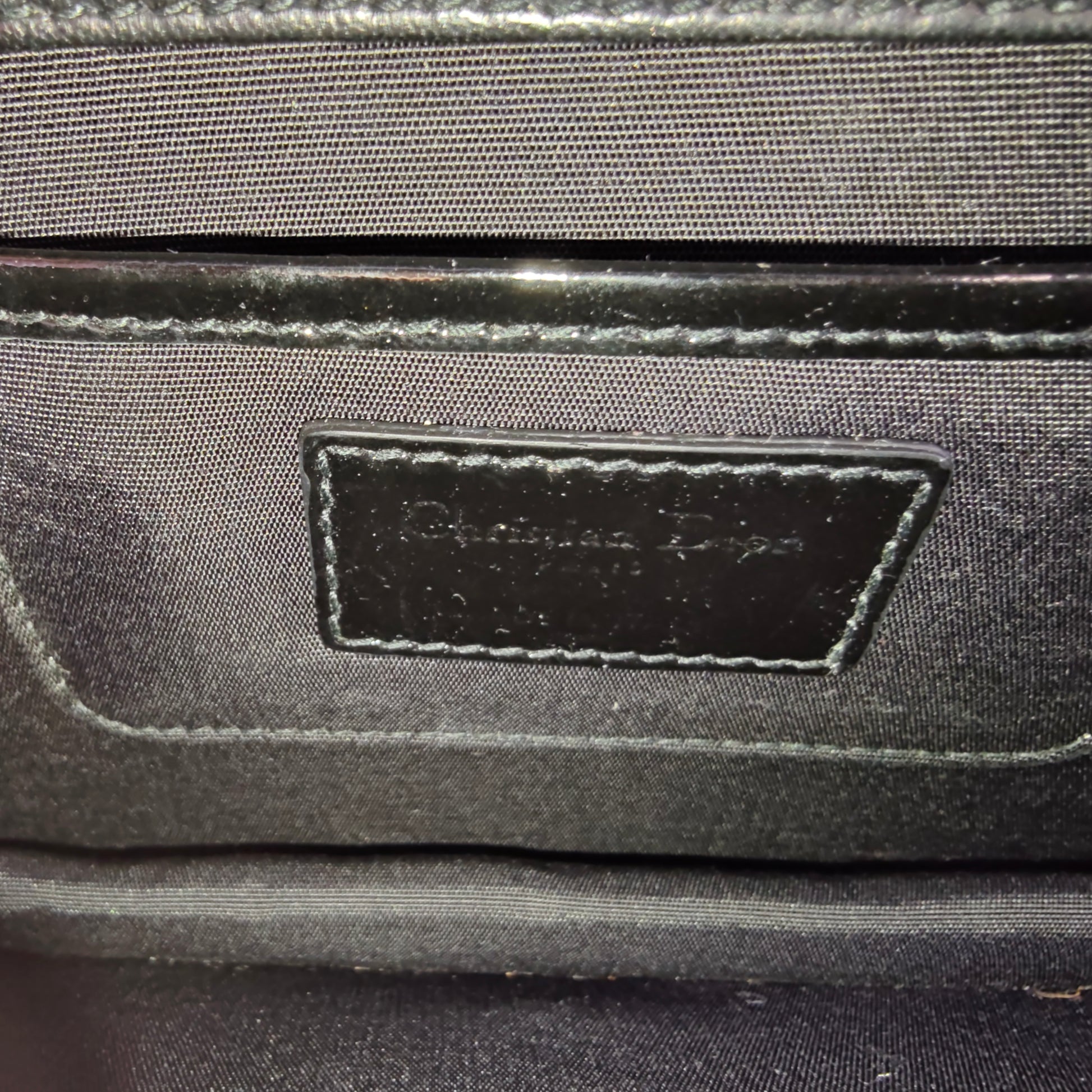 Lady Dior Clutch on Chain Cannage Quilt Patent