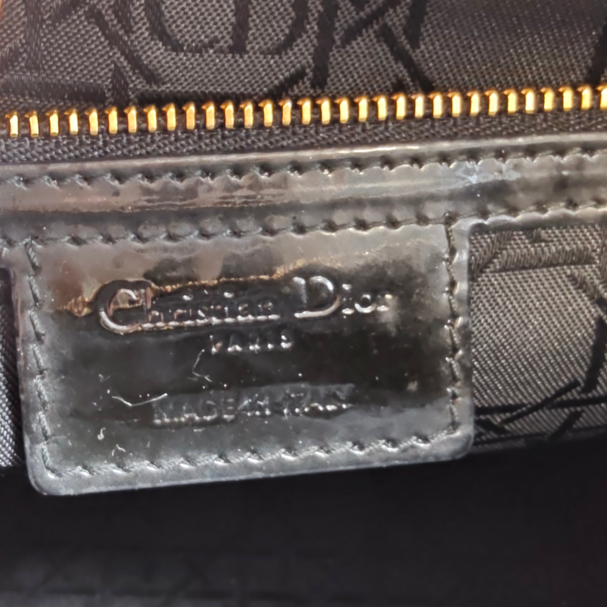 Lady Dior Bag Cannage Quilt Patent Large