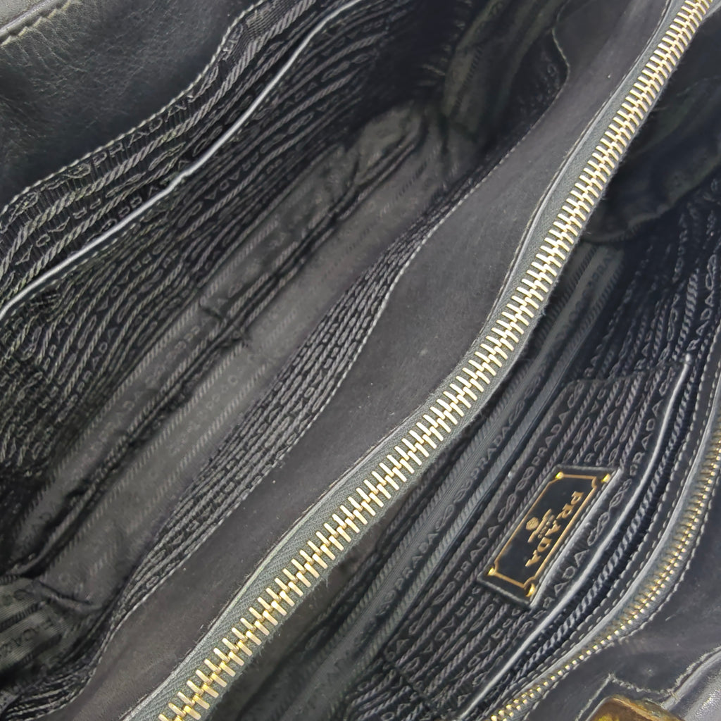 Bow Leather Two-way Bag twins