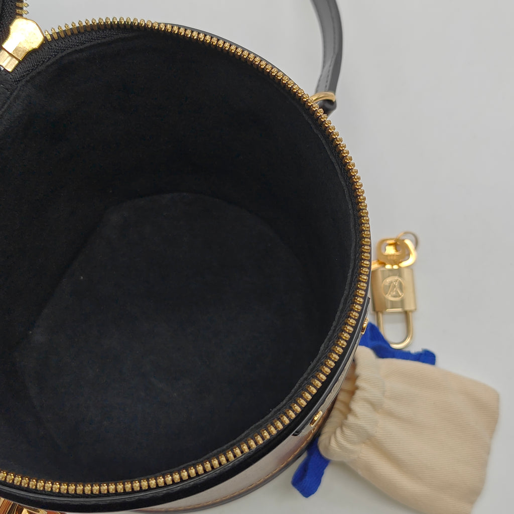 LOUIS VUITTON Monogram Reverse Cannes Bag with Gold Hardware twins