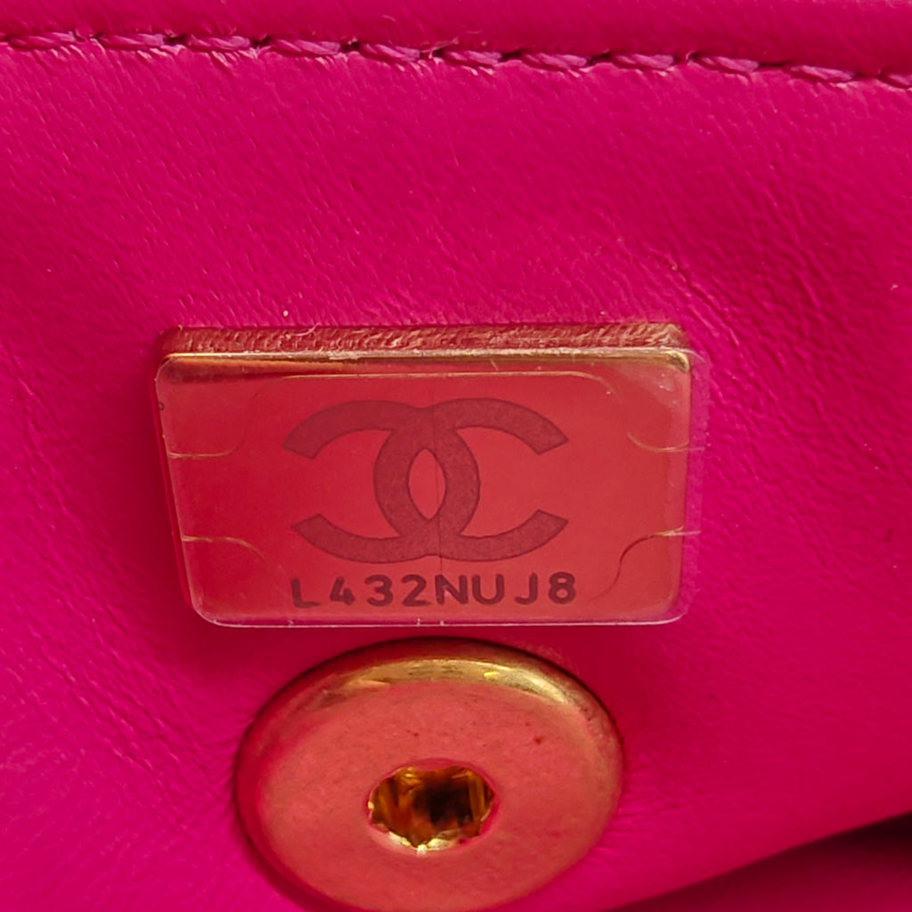 CC Bijoux Chain Flap Quilted Tweed Mini twins