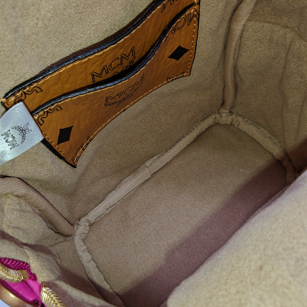 Printed Logo Coated Canvas Backpack Twins