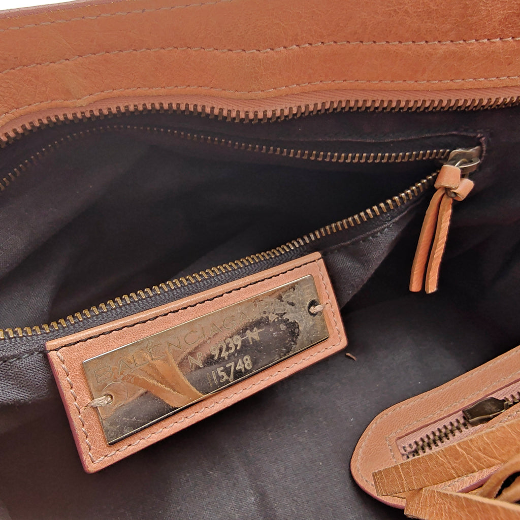 Balenciaga Handbag Pink Leather  Twins