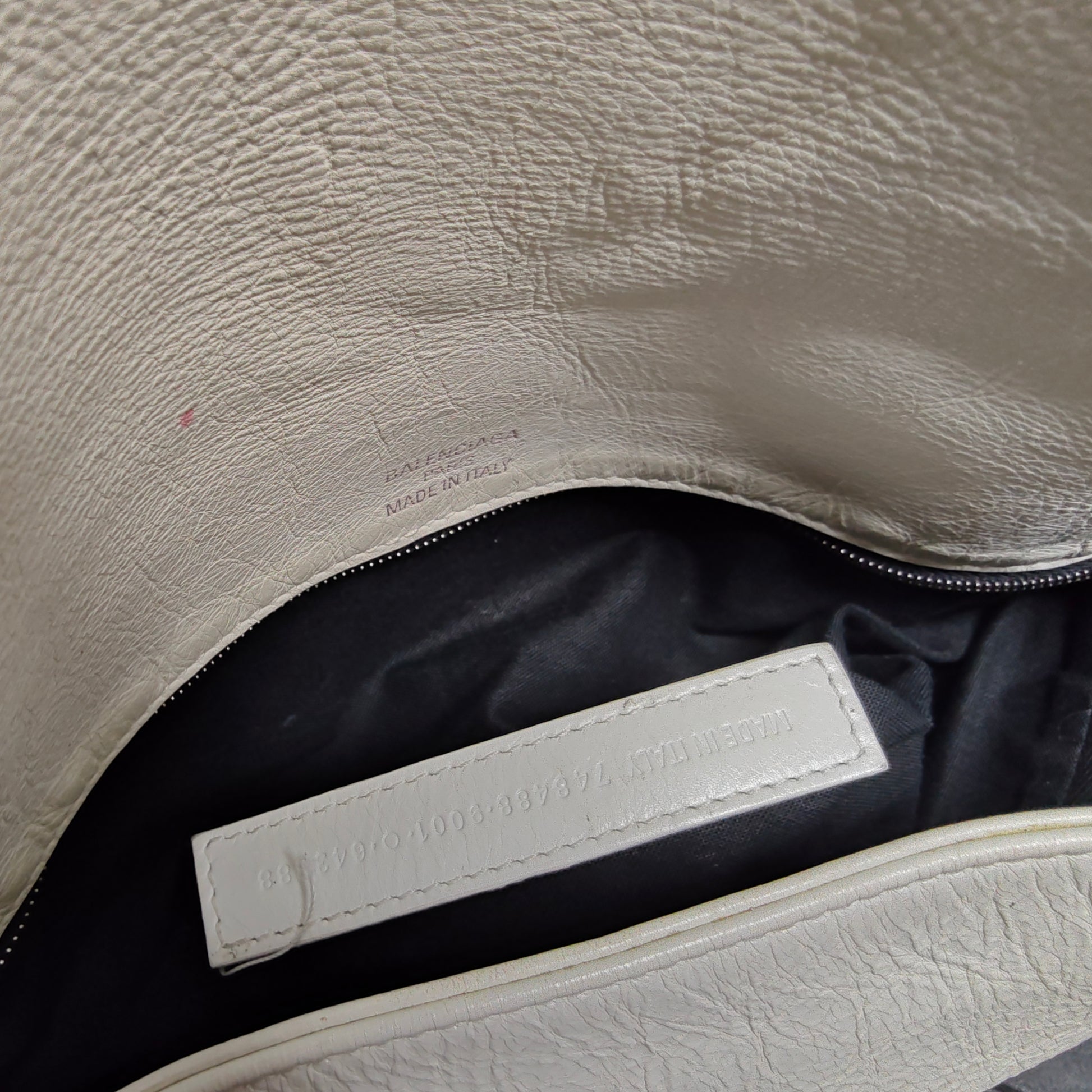 White medium BB Soft Flap shoulder bag twins