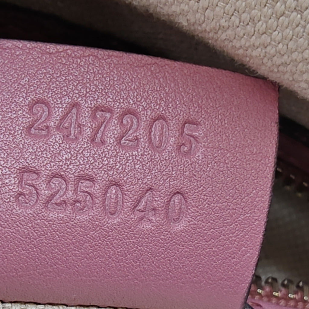 Joy Boston Bag Microguccissima Leather Medium