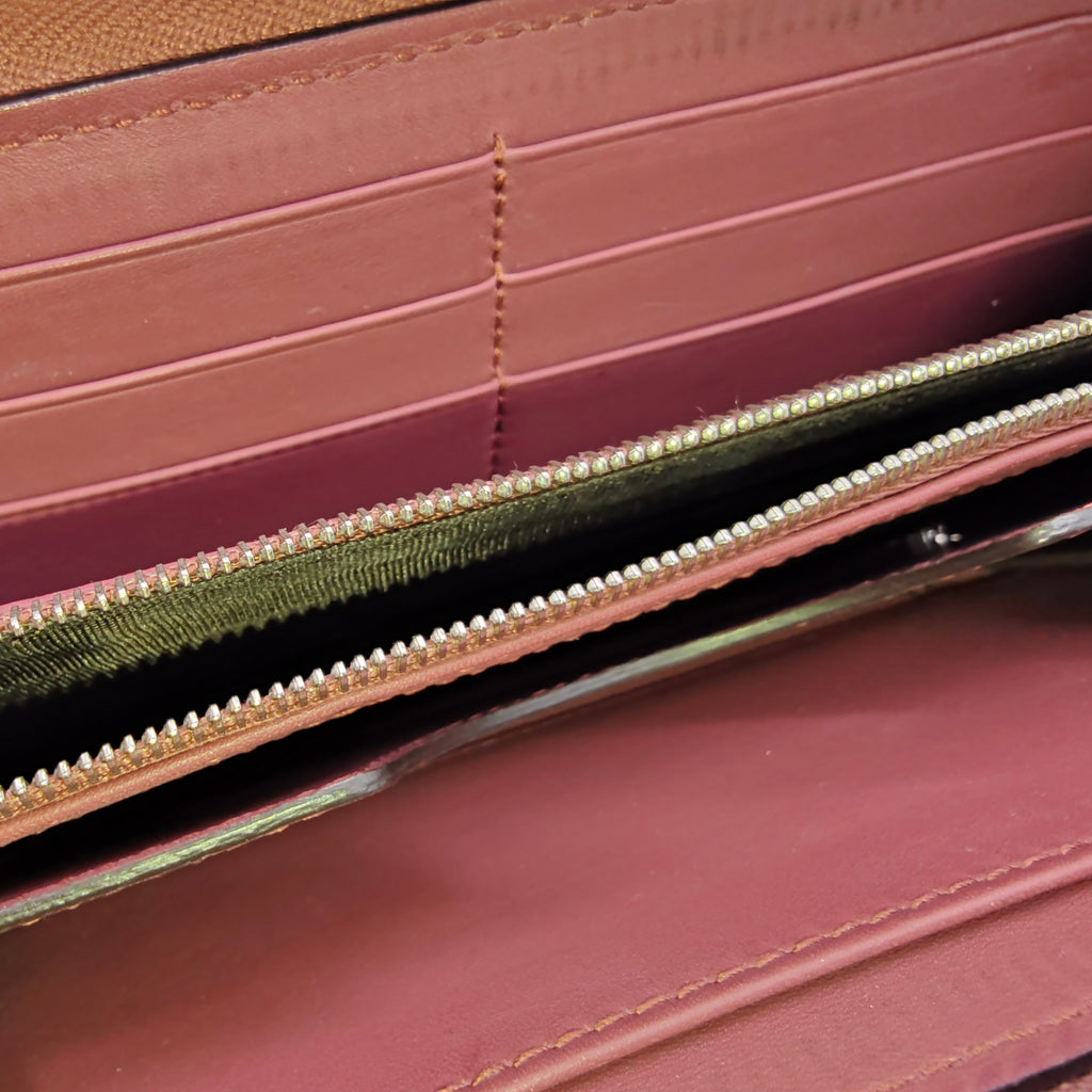 GG Blooms Zip Around Wallet