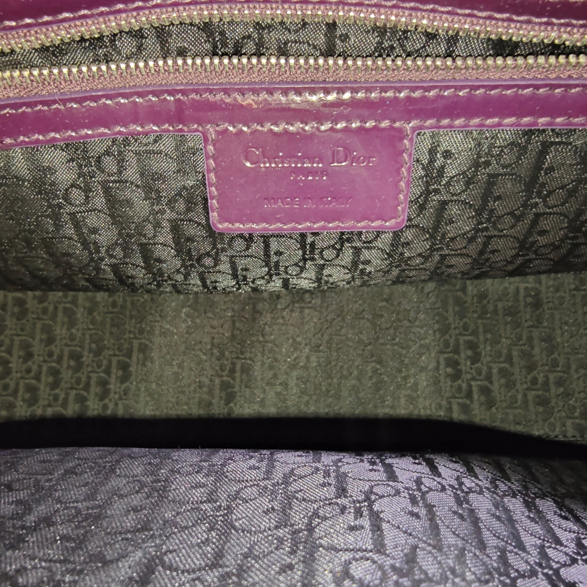 Patent Cannage Large Lady Dior