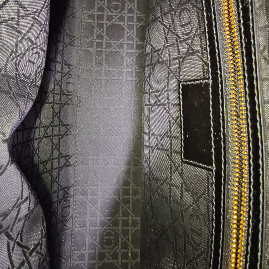 Lady Dior Bag Cannage Quilt Patent Large