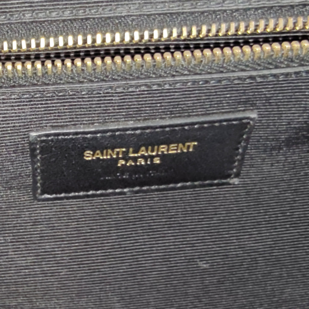 Saint Laurent Bandolera Satchel Monogramme de Cuero