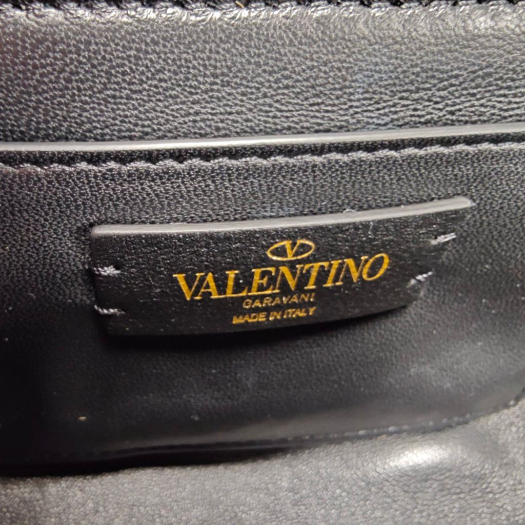 VALENTINO GARAVANI Supervee small leopard-print leather shoulder bag twins