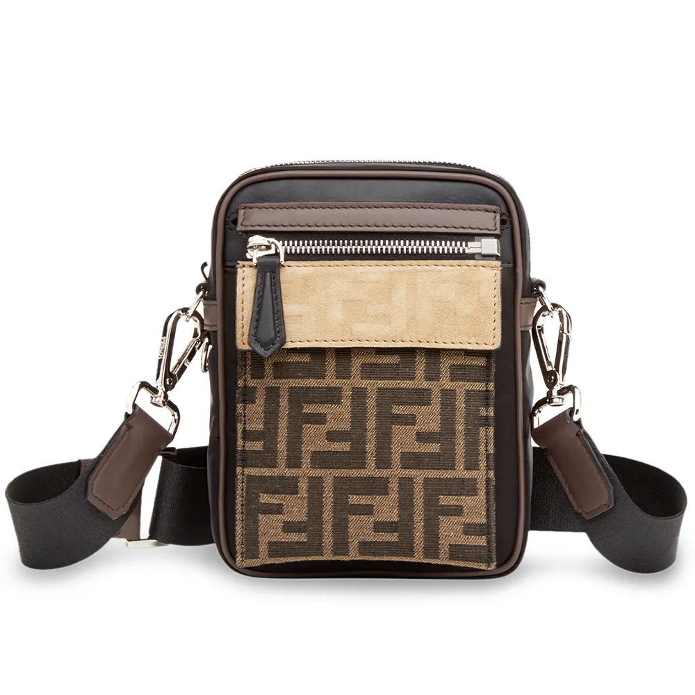 Nylon Fabric Jacquard Chamois FF 1974 Messenger Bag Twins LDJ3827