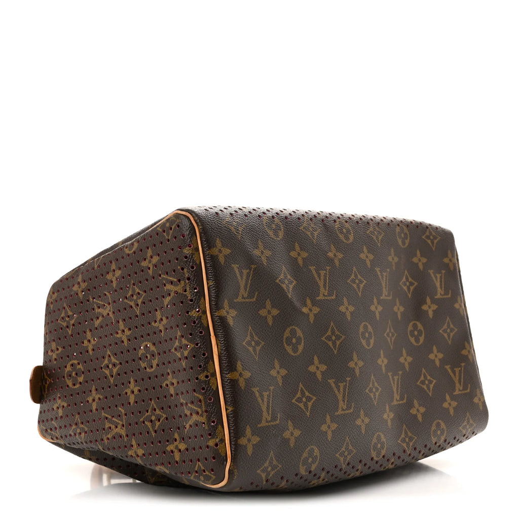 Louis Vuitton Limited Edition Fuchsia Monogram Perforated Speedy 30 Bag twins B22366