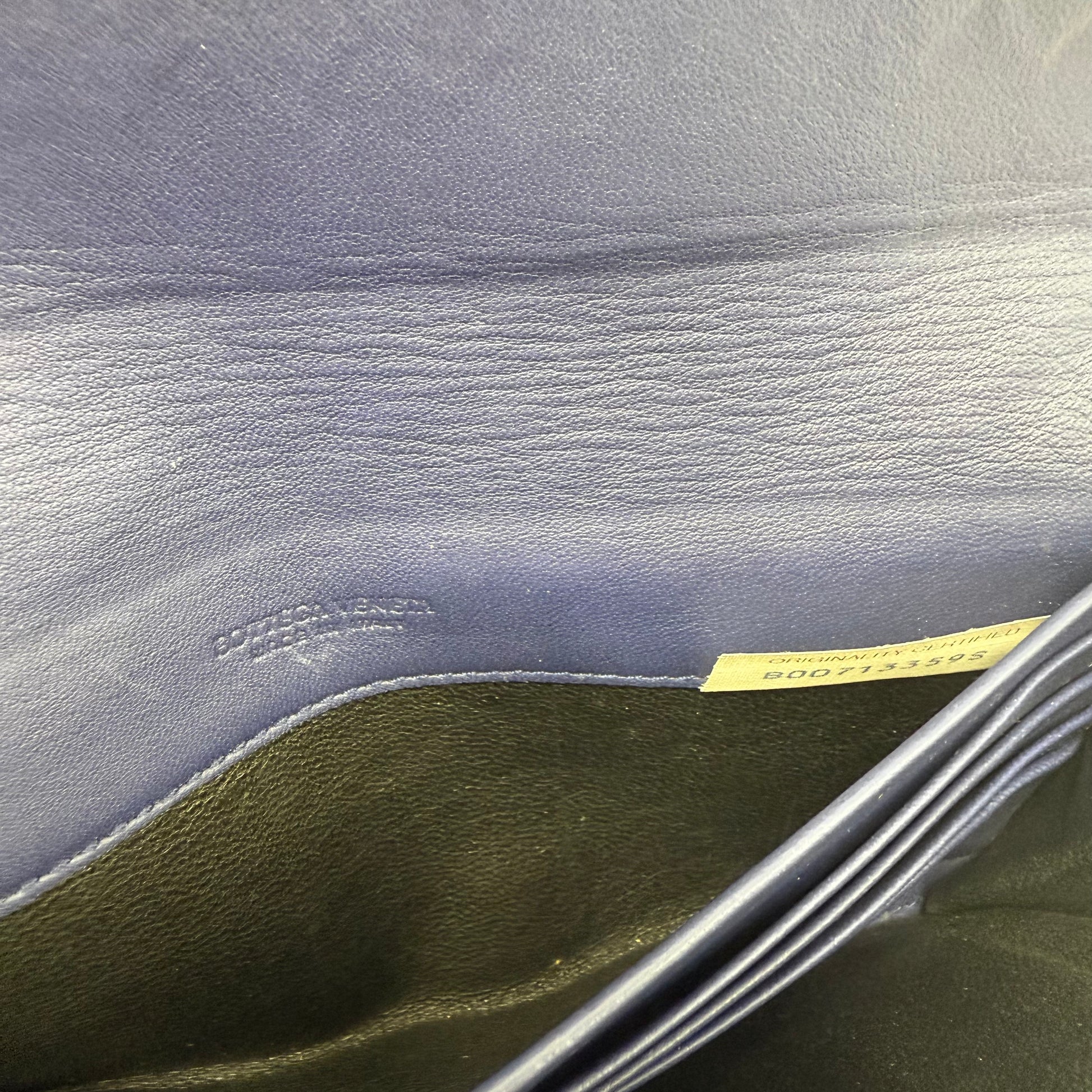 Flap Wallet Intrecciato Leather Long Twins