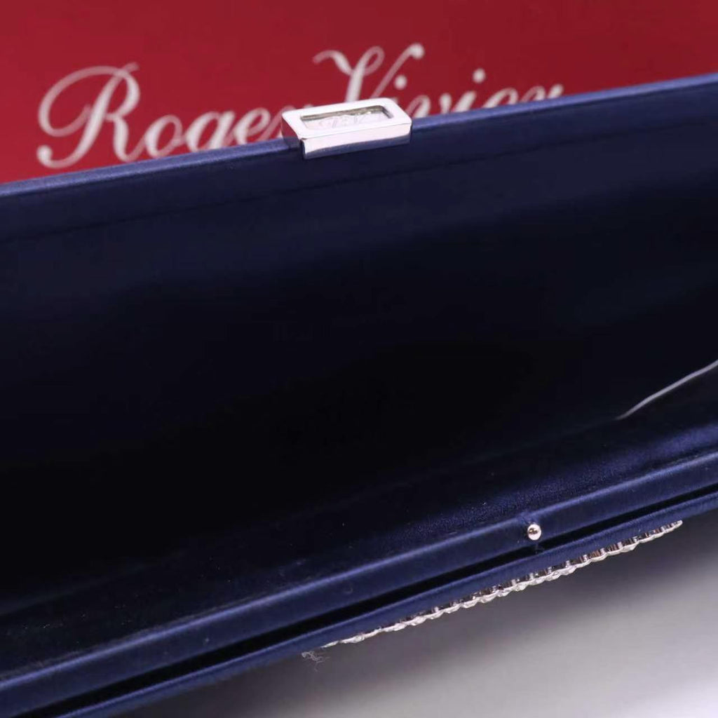 Roger Vivier Satin Clutch  Twins W23697