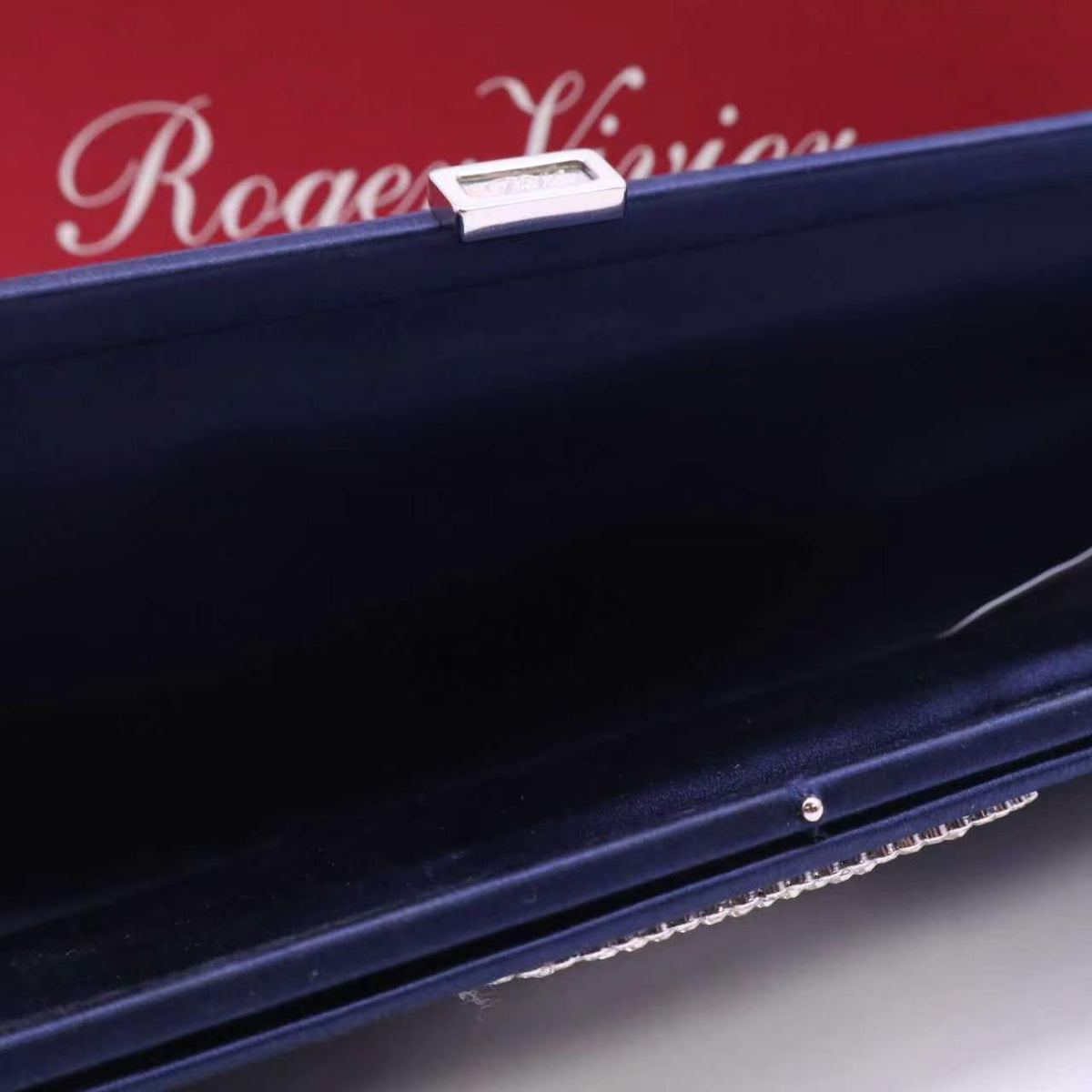 Roger Vivier Satin Clutch  Twins W23697