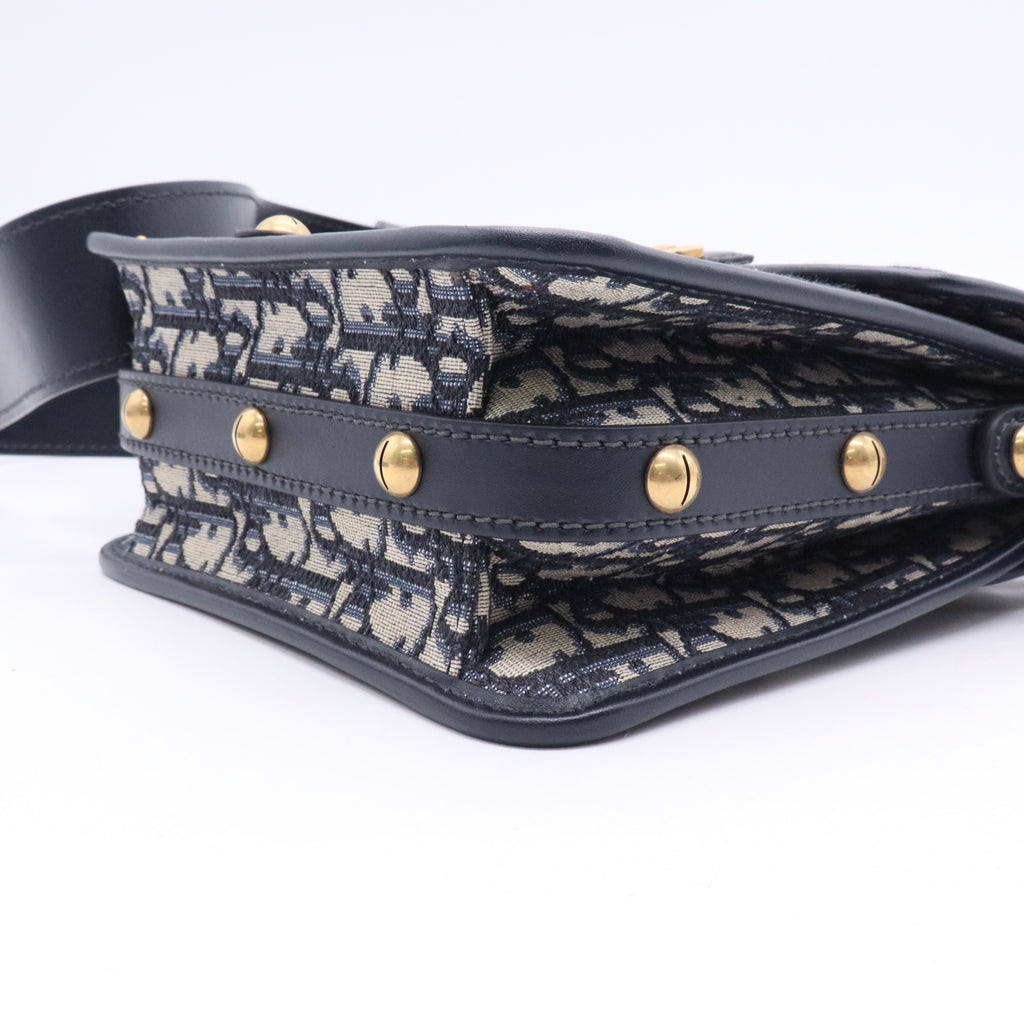 Blue Oblique Canvas DiorAddict Square Flap Bag Twins LDJ3498