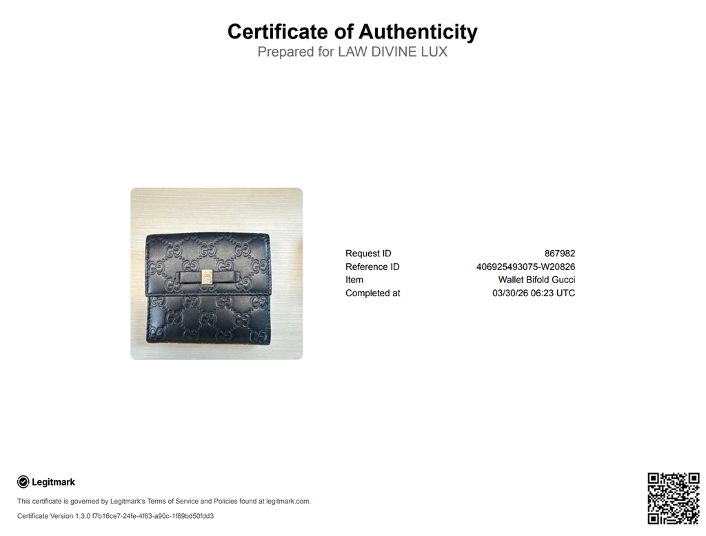 Wallet Guccissima Leather Compact Twins W20826