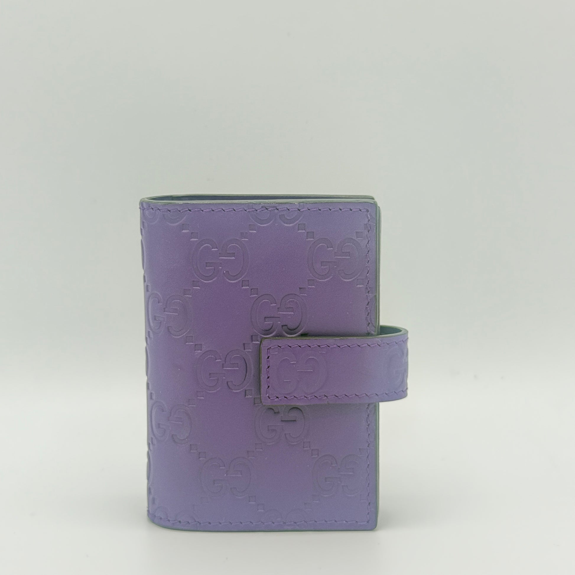 Purple Guccissima Card Holder