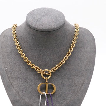 DIor logo necklace twins