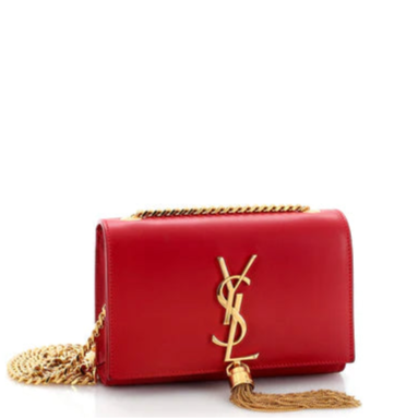 Classic Monogram Tassel Crossbody Bag Leather twins
