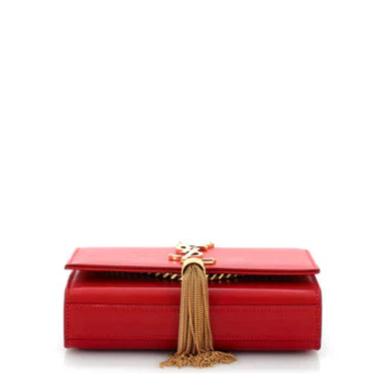 Classic Monogram Tassel Crossbody Bag Leather twins
