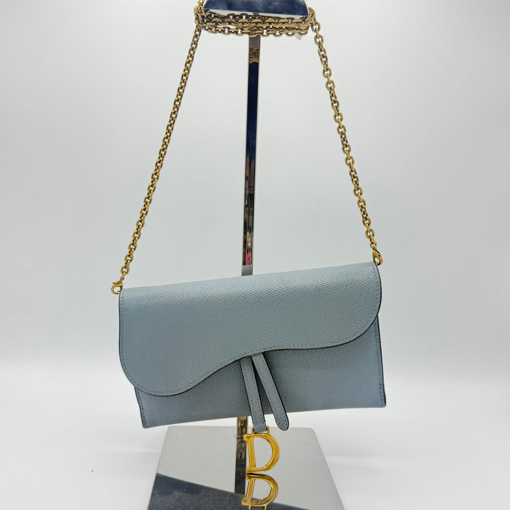 Saddle Chain Wallet Leather