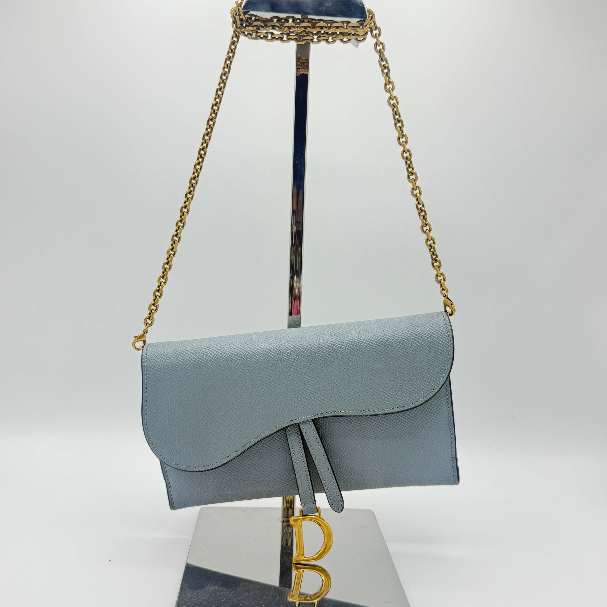 Saddle Chain Wallet Leather