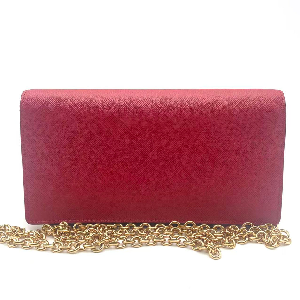 Prada Chain-Link Clutch Crossbody Bags