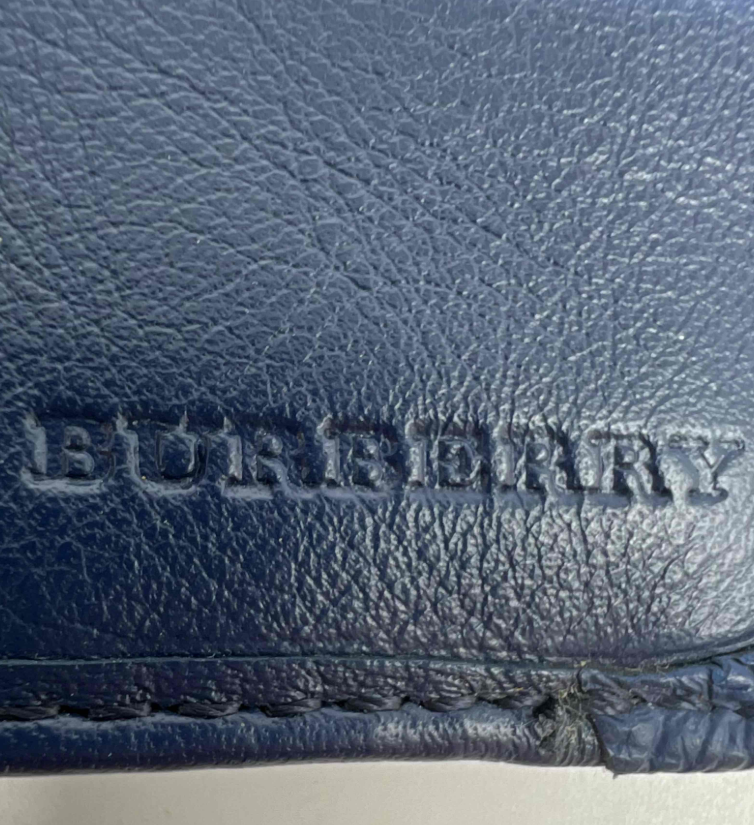 Burberry Leather Long Bi-fold Wallet W23617