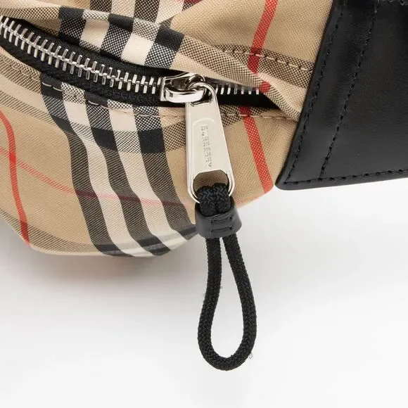 Vintage Check Canvas Belt Bag Twins