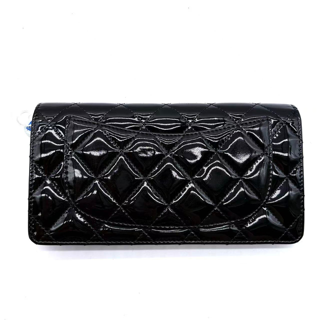 Quilted Patent Leather Wallet