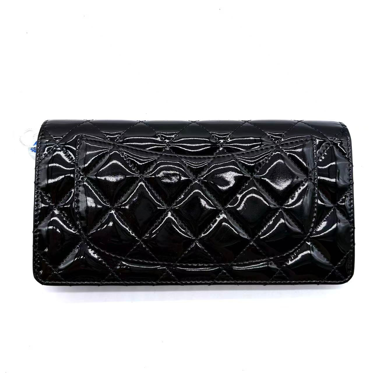 Quilted Patent Leather Wallet