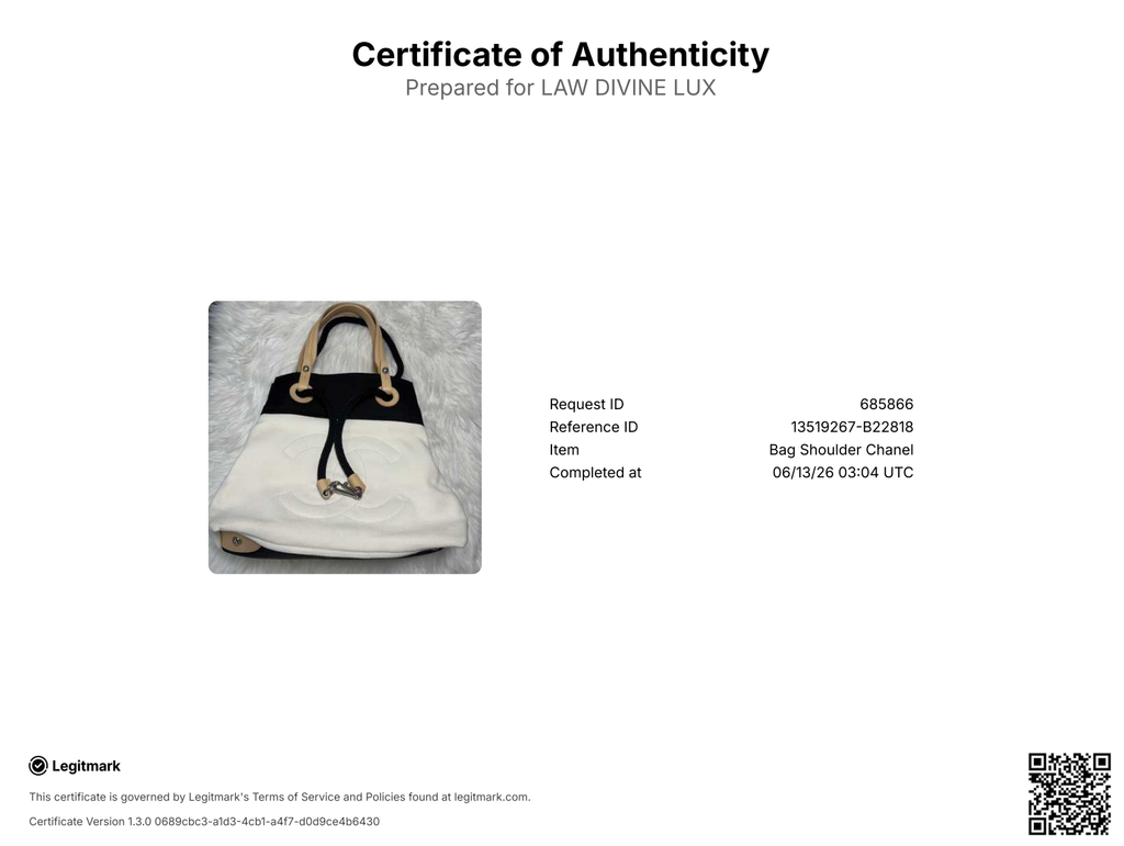Chanel Bicolor Canvas Beach Tote Bag twins B22818