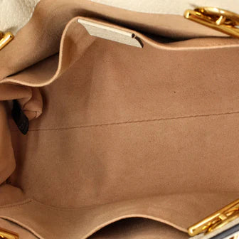 Padlock Chain Tote Flora GG Coated Canvas Small Twins