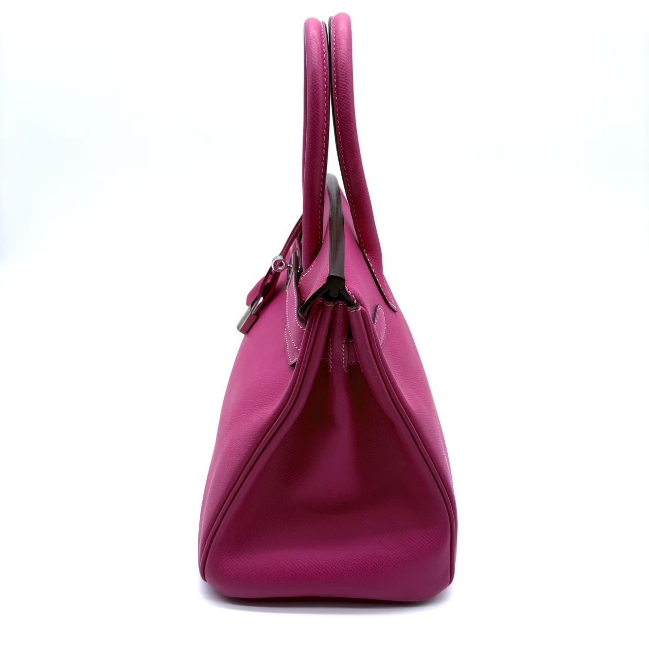 Birkin 30 Handbag Rose Mexico Epsom with Palladium Hardware